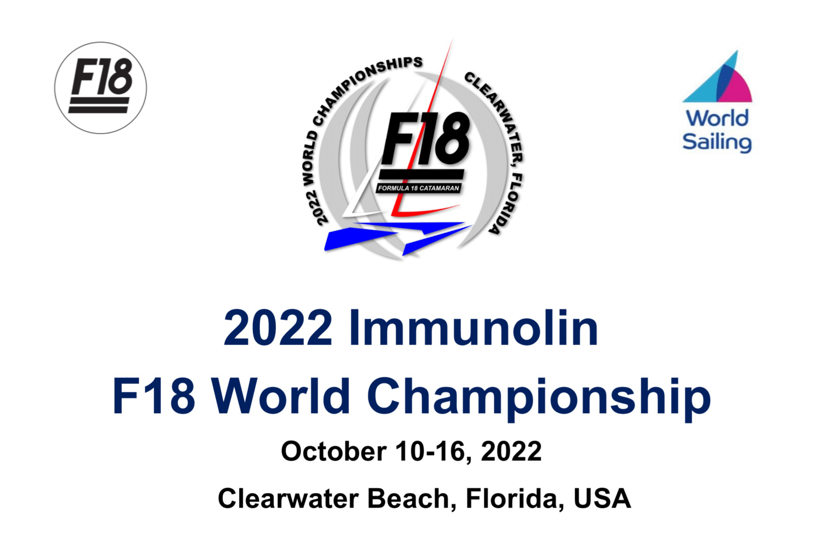 Page De Garde Usa 2022 Worlds website now online, registration open - International Formula 18 Class Association